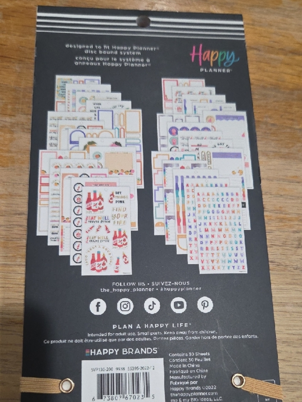 Happy Planner Sticker Sheets – Peach, Pink & Multicolor 🟨 TOTE - Picture 3 of 5